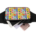 Colorful Rooster Pattern Print Waist Bag