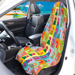 Colorful Rooster Pattern Print Waterproof Car Seat Cover