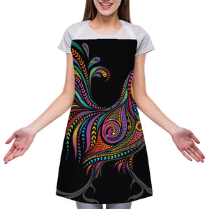 Colorful Rooster Print Adjustable Apron