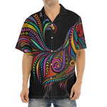 Colorful Rooster Print Aloha Shirt