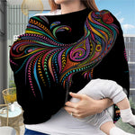 Colorful Rooster Print Baby Seat Cover