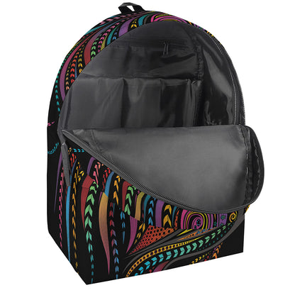 Colorful Rooster Print Backpack