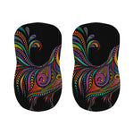 Colorful Rooster Print Bar Stool Covers