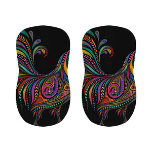 Colorful Rooster Print Bar Stool Covers