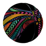 Colorful Rooster Print Basketball