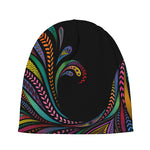 Colorful Rooster Print Beanie