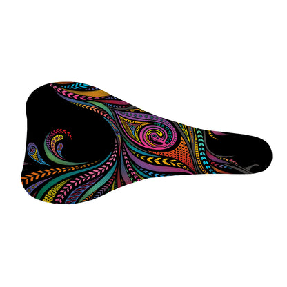 Colorful Rooster Print Bicycle Seat Cover