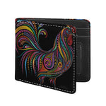 Colorful Rooster Print Bifold Wallet