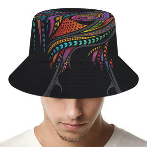 Colorful Rooster Print Bucket Hat