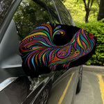 Colorful Rooster Print Car Side Mirror Covers