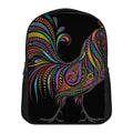 Colorful Rooster Print Casual Backpack