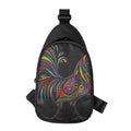 Colorful Rooster Print Sling Bag