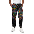 Colorful Rooster Print Cotton Sweatpants