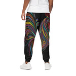 Colorful Rooster Print Cotton Pants