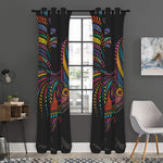 Colorful Rooster Print Curtain