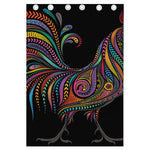 Colorful Rooster Print Curtain