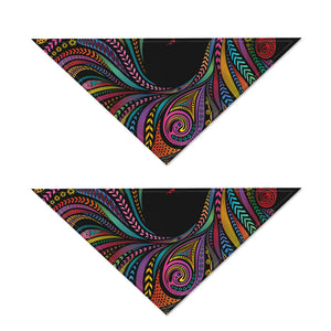 Colorful Rooster Print Dog Bandana