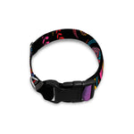 Colorful Rooster Print Dog Collar