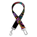Colorful Rooster Print Dog Seat Belt