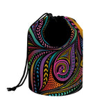 Colorful Rooster Print Drawstring Makeup Bag
