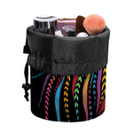 Colorful Rooster Print Drawstring Makeup Bag