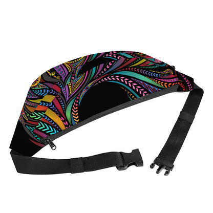 Colorful Rooster Print Fanny Pack
