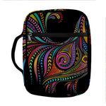 Colorful Rooster Print Front Pocket Bible Bag