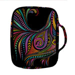 Colorful Rooster Print Front Pocket Bible Bag