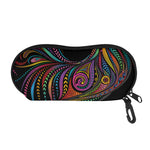 Colorful Rooster Print Glasses Case