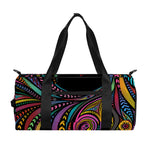 Colorful Rooster Print Gym Bag