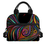 Colorful Rooster Print Insulated Lunch Bag