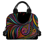 Colorful Rooster Print Insulated Lunch Bag