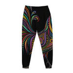 Colorful Rooster Print Jogger Pants