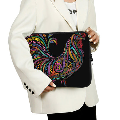 Colorful Rooster Print Laptop Sleeve