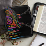 Colorful Rooster Print Leather Bible Cover