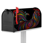 Colorful Rooster Print Mailbox Cover
