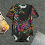 Colorful Rooster Print Men's Bodysuit