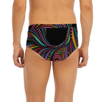Colorful Rooster Print Men's Briefs