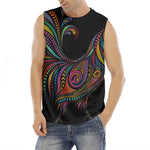 Colorful Rooster Print Men's Fitness Tank Top