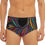 Colorful Rooster Print Men's Triangle Swim Briefs