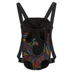 Colorful Rooster Print Pet Carrier Backpack