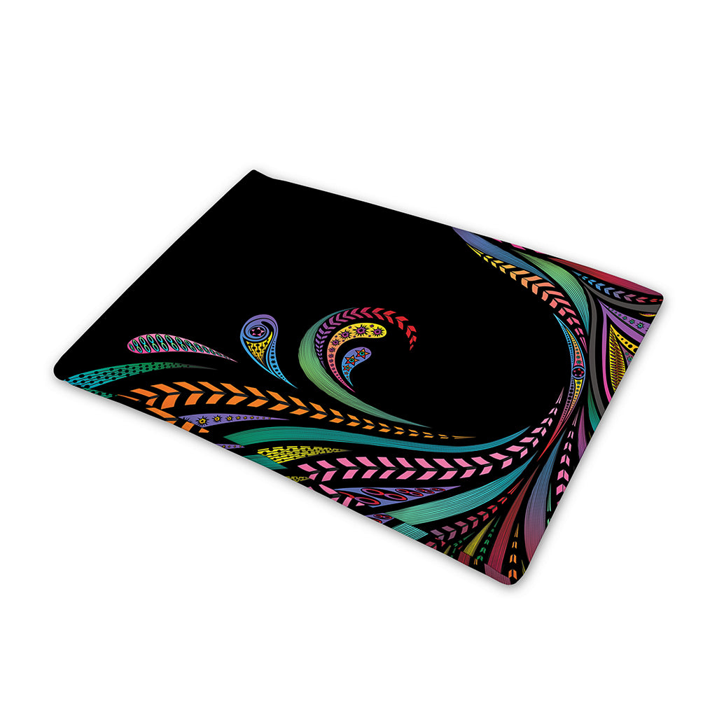 Colorful Rooster Print Pet Cooling Mat Cover