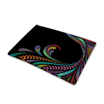 Colorful Rooster Print Pet Cooling Mat Cover