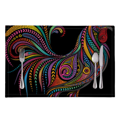 Colorful Rooster Print Placemat