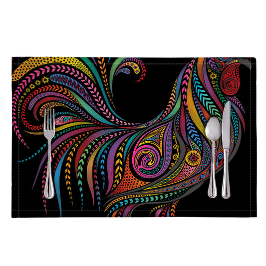 Colorful Rooster Print Placemat