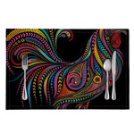 Colorful Rooster Print Placemat