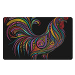 Colorful Rooster Print Polyester Doormat