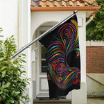 Colorful Rooster Print Polyester Flag