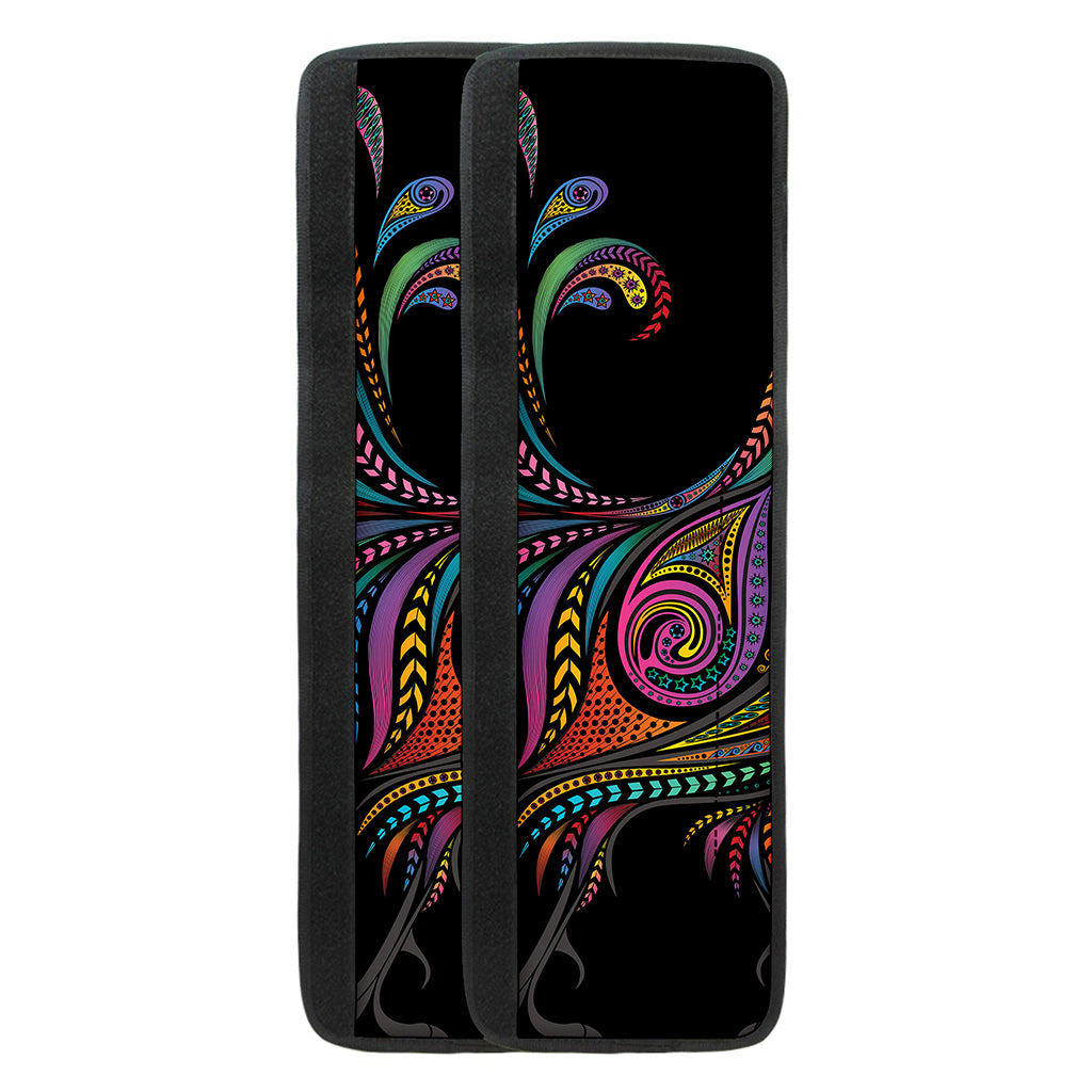 Colorful Rooster Print Refrigerator Handle Covers