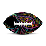 Colorful Rooster Print Rugby Ball